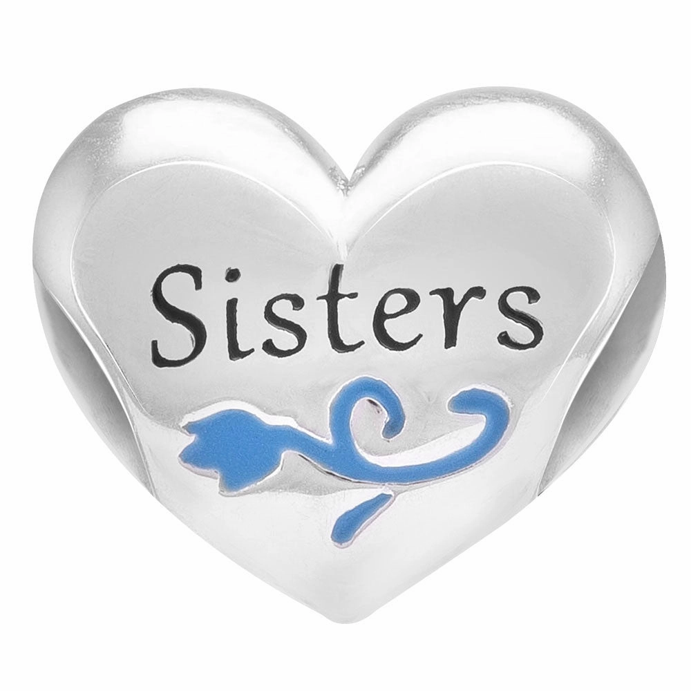 Chamilia Charm Disney Sisters Heart Silver