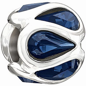 Chamilia Charm Embrace Blue Swarovski Silver