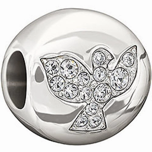 Chamilia Charm Hope Crystal Swarovski Silver
