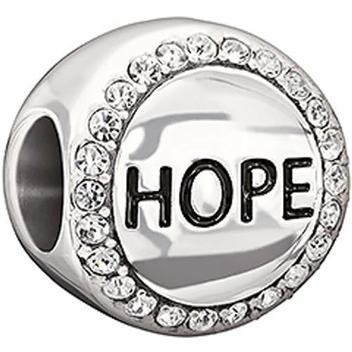 Chamilia Charm Hope Crystal Swarovski Silver