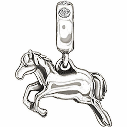 Chamilia Charm Horse Clear Swarovski Silver