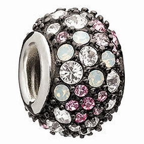 Chamilia Charm Jewelled Kaleidoscope Pink & Black