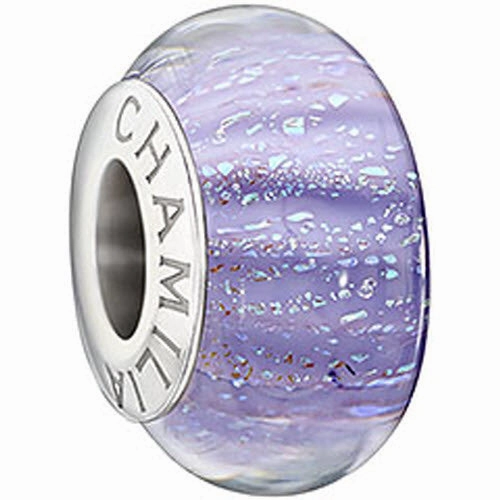Chamilia Charm Lavender Murano Glass