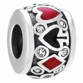 Chamilia Charm Queens Heart Silver