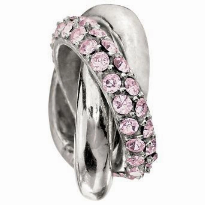 Chamilia Charm Ring Light Rose