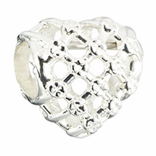 Chamilia Charm Woven Heart Silver