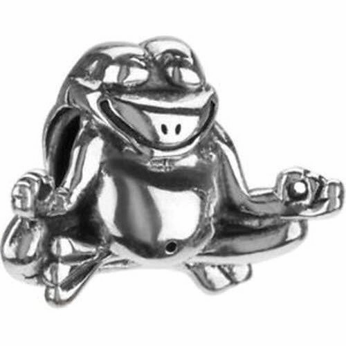 Chamilia Charm Yoga Frog Silver
