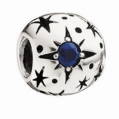 Chamilia Sterling Silver Blue Crystals Dreams Really Do Come True Charm D
