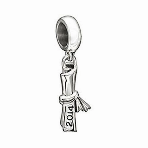 Chamilia Sterling Silver Diploma Charm D