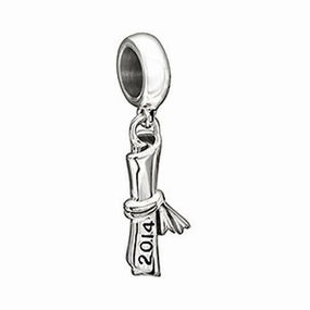 Chamilia Sterling Silver Diploma Charm D