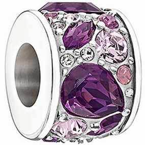 Chamilia Sterling Silver Purple Swarovski Mosaic Charm