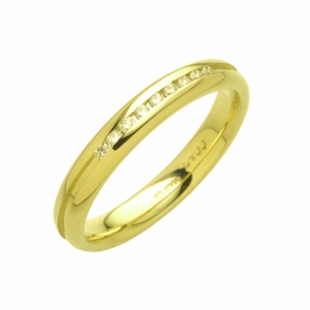 Charles Green Diamond Set Wedding Ring