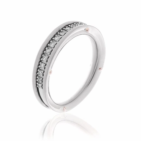 Chimento Aeternitas 18ct White Gold 0.22ct Diamond Half Eternity Ring