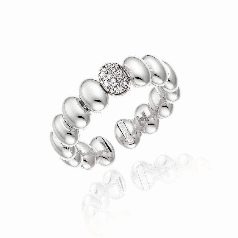 Chimento Armillas Acqua 18ct White Gold 0.07ct Diamond Ring