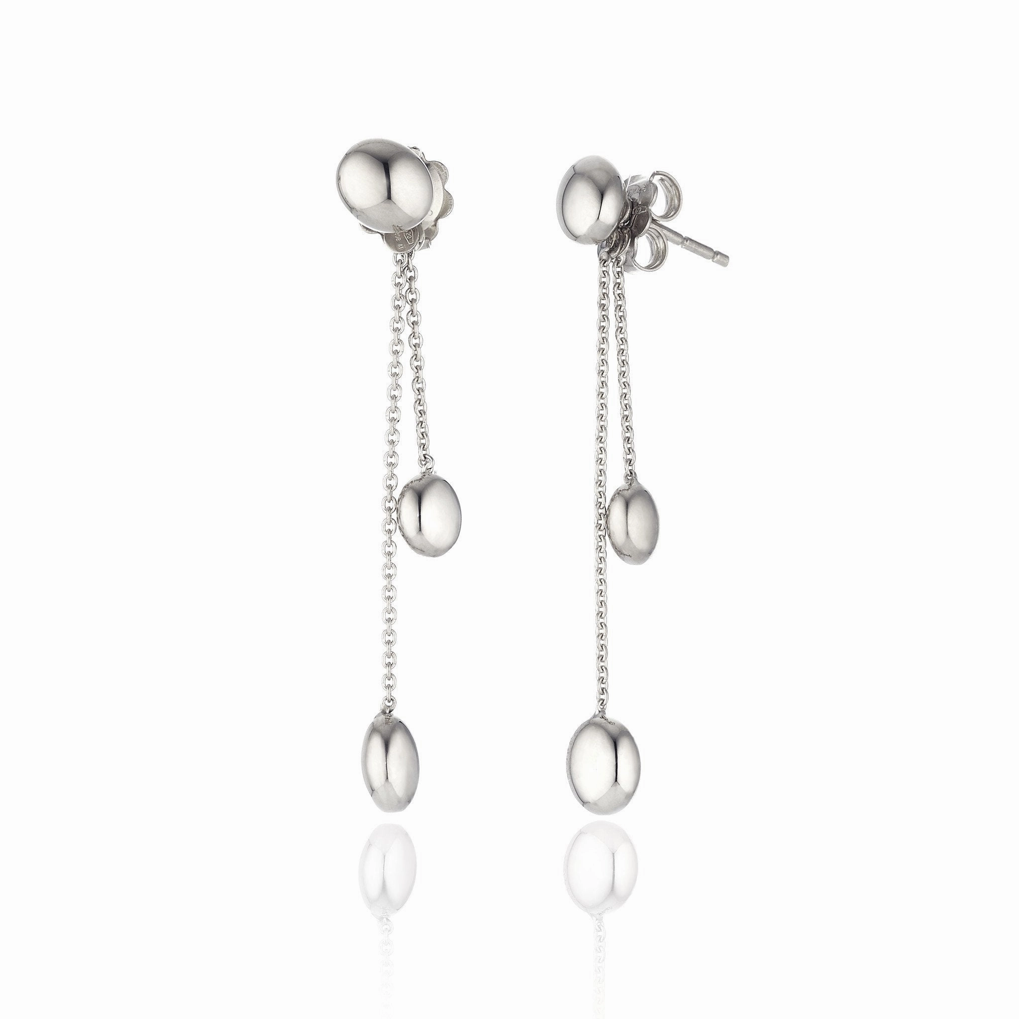 Chimento Armillas Acqua 18ct White Gold Double Drop Earrings