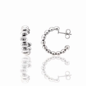 Chimento Armillas Acqua 18ct White Gold Hoop Earrings