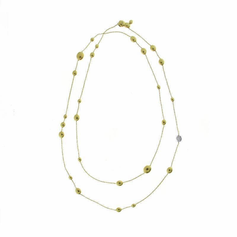 Chimento Armillas Acqua 18ct Yellow Gold 0.25ct Diamond Droplets Necklace