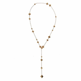 Chimento Armillas Pyramis 18ct Rose Gold Diamond Studs Necklace