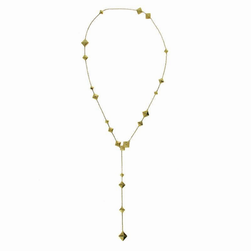 Chimento Armillas Pyramis 18ct Yellow Gold Diamond Studs Necklace