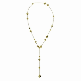 Chimento Armillas Pyramis 18ct Yellow Gold Diamond Studs Necklace