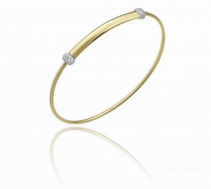 Chimento Bamboo Flirt 18ct Yellow Gold 0.23ct Diamond Bracelet