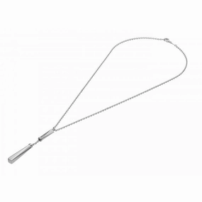 Chimento Bamboo Sipario 18ct White Gold 0.05ct Diamond Necklace