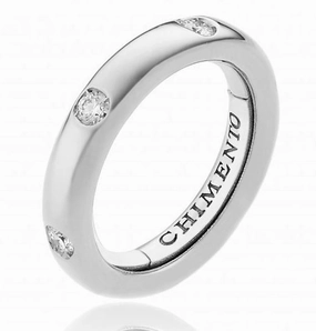 Chimento Forever Stack Me 18ct White Gold Diamond Adjustable Size-Fit Ring