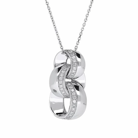 Chimento Link Infinity 18ct White Gold 0.27ct Diamond Necklace