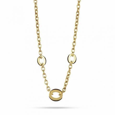 Chimento Luna 18ct Yellow Gold Oval Link Necklace D