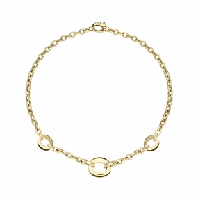Chimento Luna 18ct Yellow Gold Oval Link Necklace D