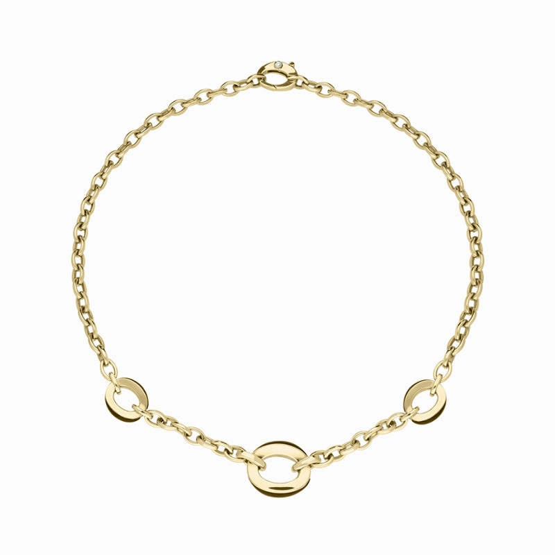 Chimento Luna 18ct Yellow Gold Oval Link Necklace D