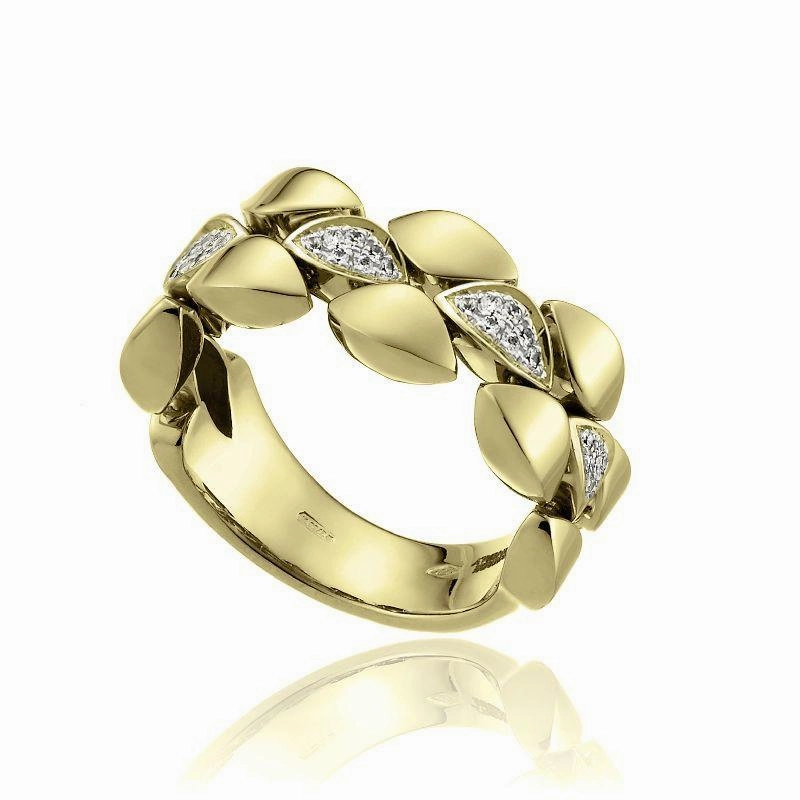 Chimento Mosaico 18ct Yellow Gold 0.21ct Diamond Ring