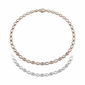 Chimento Optima 18ct Rose and White Gold 0.66ct Diamond Reversible Necklace