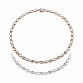 Chimento Optima 18ct Rose and White Gold 0.66ct Diamond Reversible Necklace