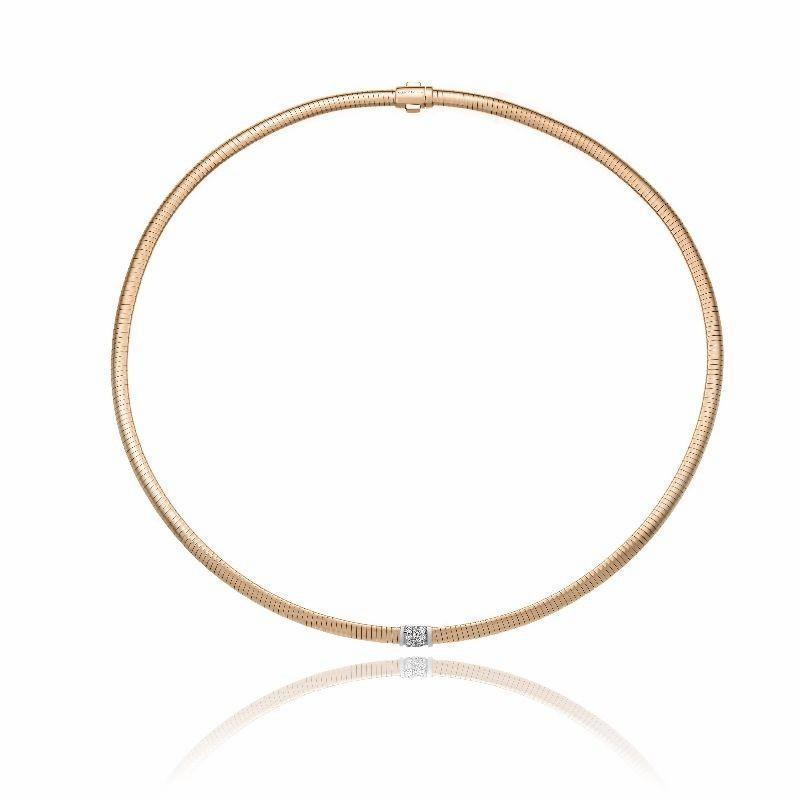 Chimento Stardust Pave 18ct Rose Gold 0.15ct Diamond Necklace