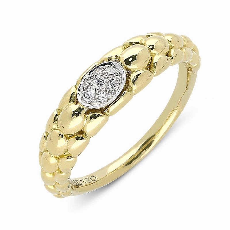 Chimento Stretch 18ct Yellow Gold Diamond Ring