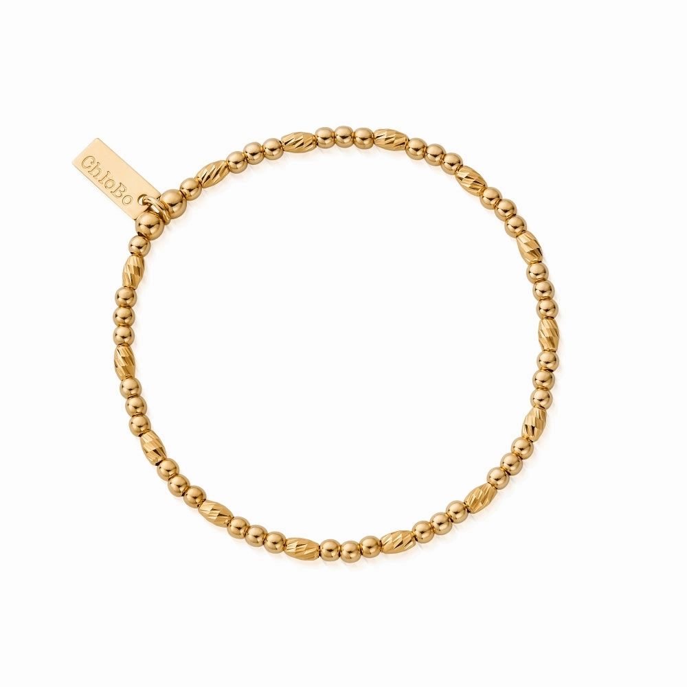Chlobo Boho Luxe Gold Plated Dainty Sparkle Bracelet