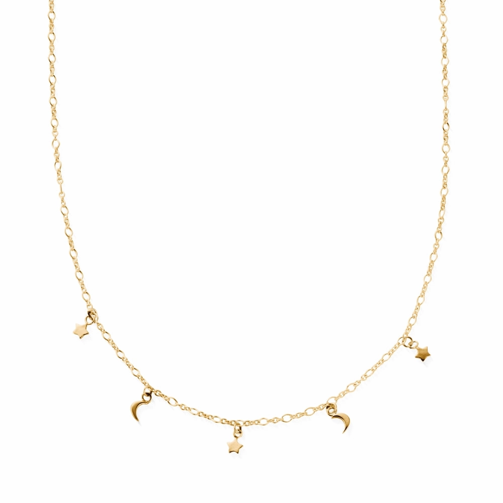 Chlobo Boho Luxe Gold Plated The Night Sky Necklace