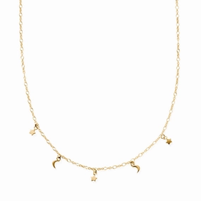 Chlobo Boho Luxe Gold Plated The Night Sky Necklace