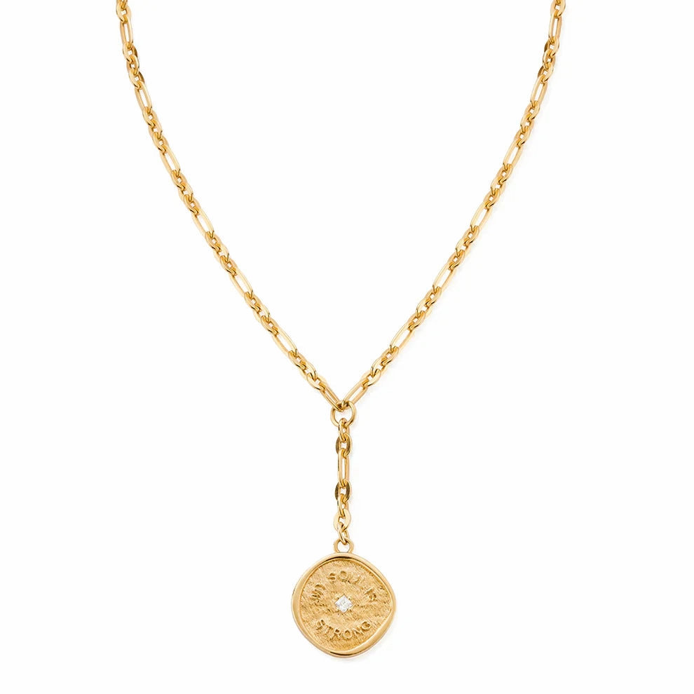 Chlobo Gold Plated My Soul Is Strong Necklace