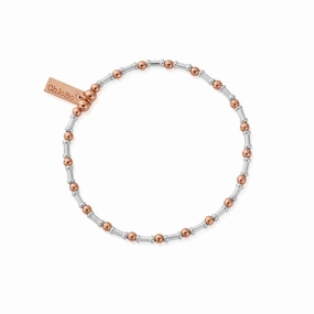 Chlobo Mixed Metal Rose Gold Plated and Silver Plated Rhythm of Water Bracelet D