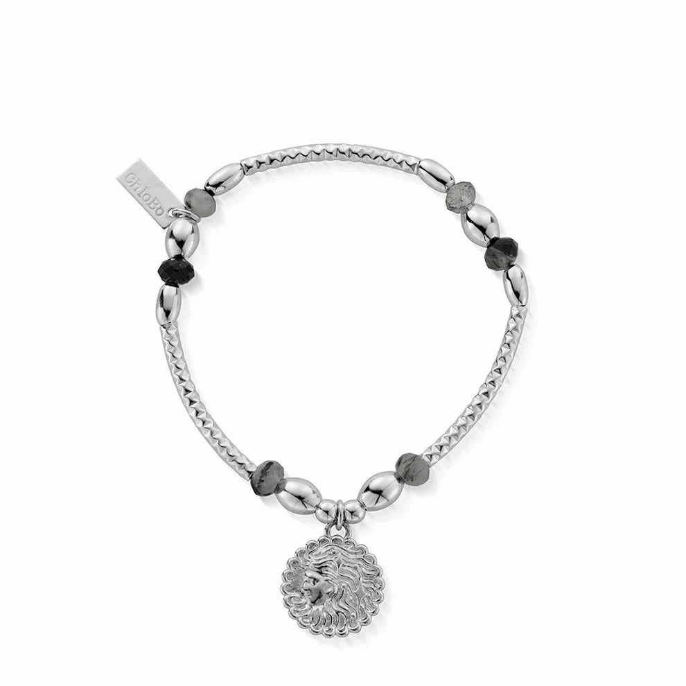 Chlobo Sterling Silver Divine Goddess Black Rutilated Quartz Bracelet