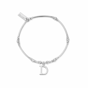ChloBo Sterling Silver Initial Bracelet D