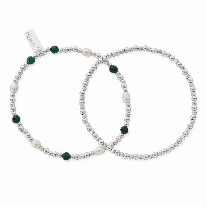 ChloBo Sterling Silver Magical Beauty Set of Two Bracelet D