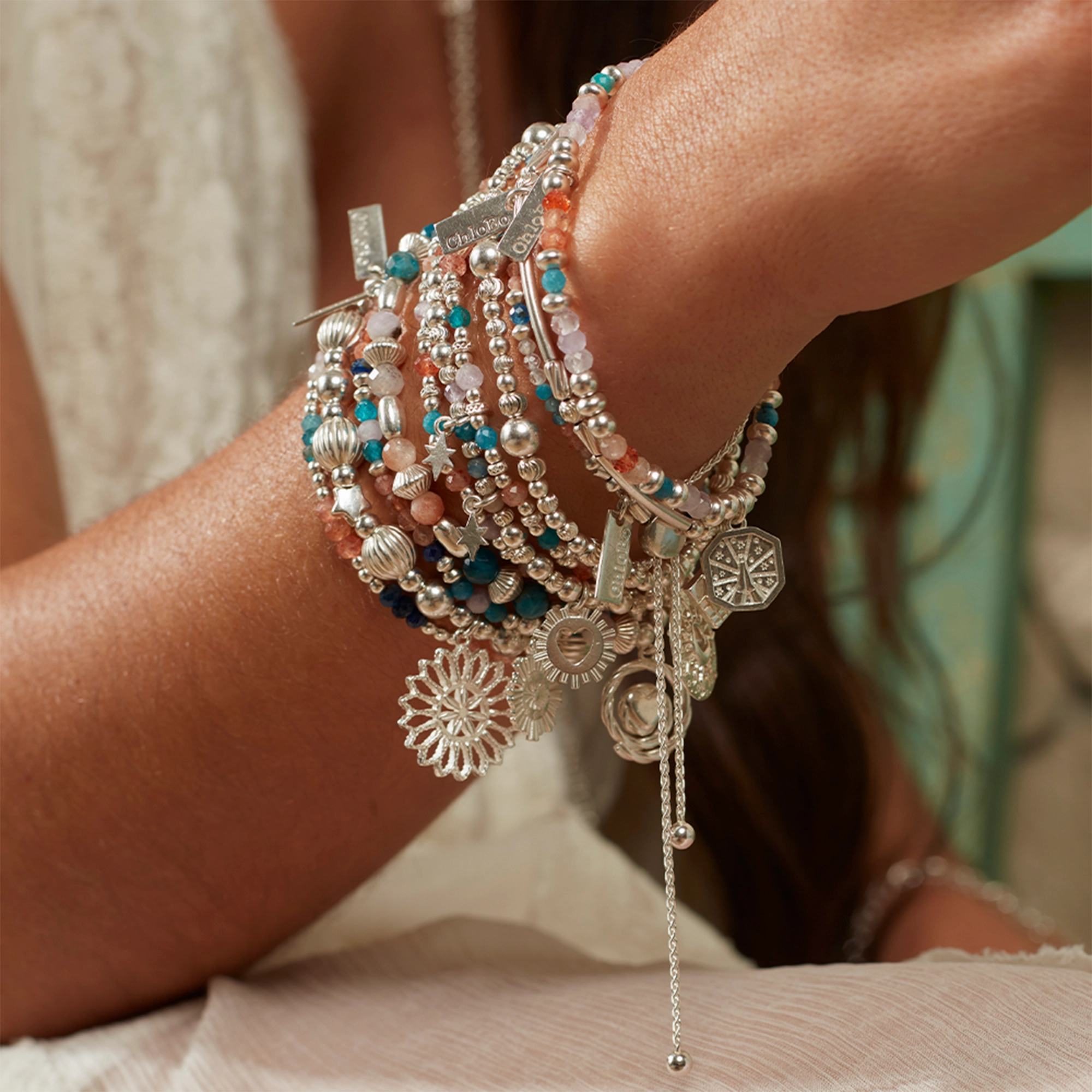 ChloBo Sterling Silver Radiant Aura Bracelet