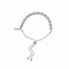 ChloBo Sterling Silver Sparkle Ball Adjuster Bracelet D