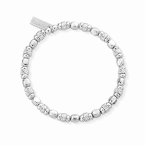 ChloBo Sterling Silver Twisted Cube Bracelet