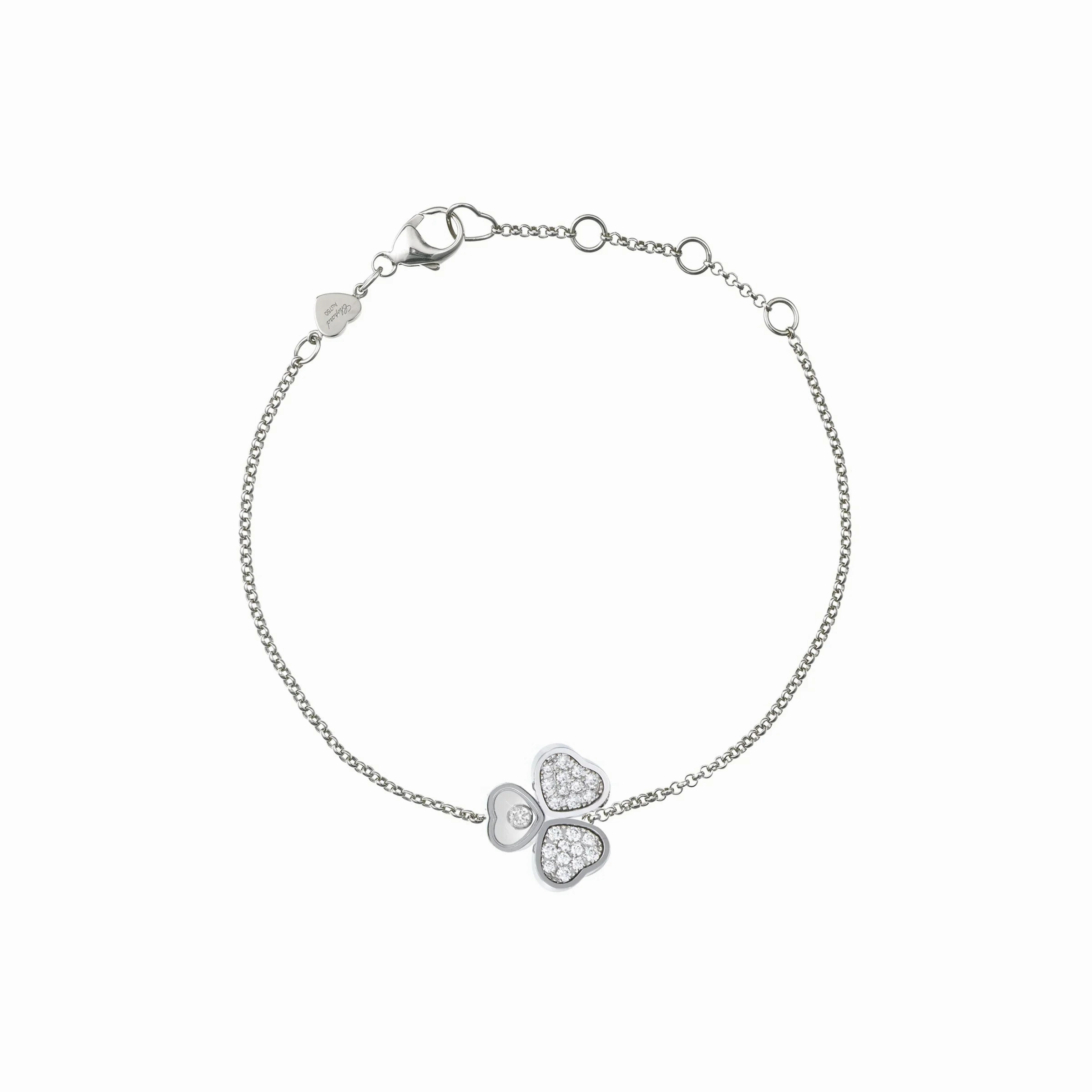 Chopard Happy Hearts Wings 18ct White Gold Diamond Bracelet