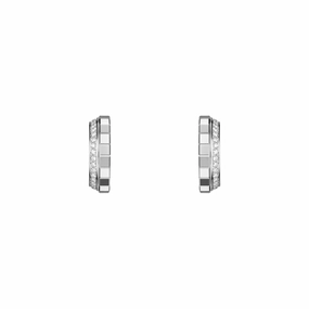 Chopard Ice Cube 18ct White Gold 0.24ct Diamond Hoop Earrings