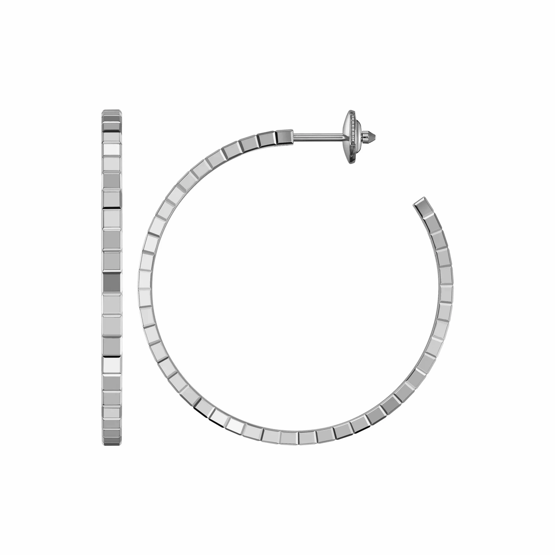 Chopard Ice Cube 18ct White Gold Hoop Earrings